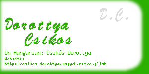 dorottya csikos business card